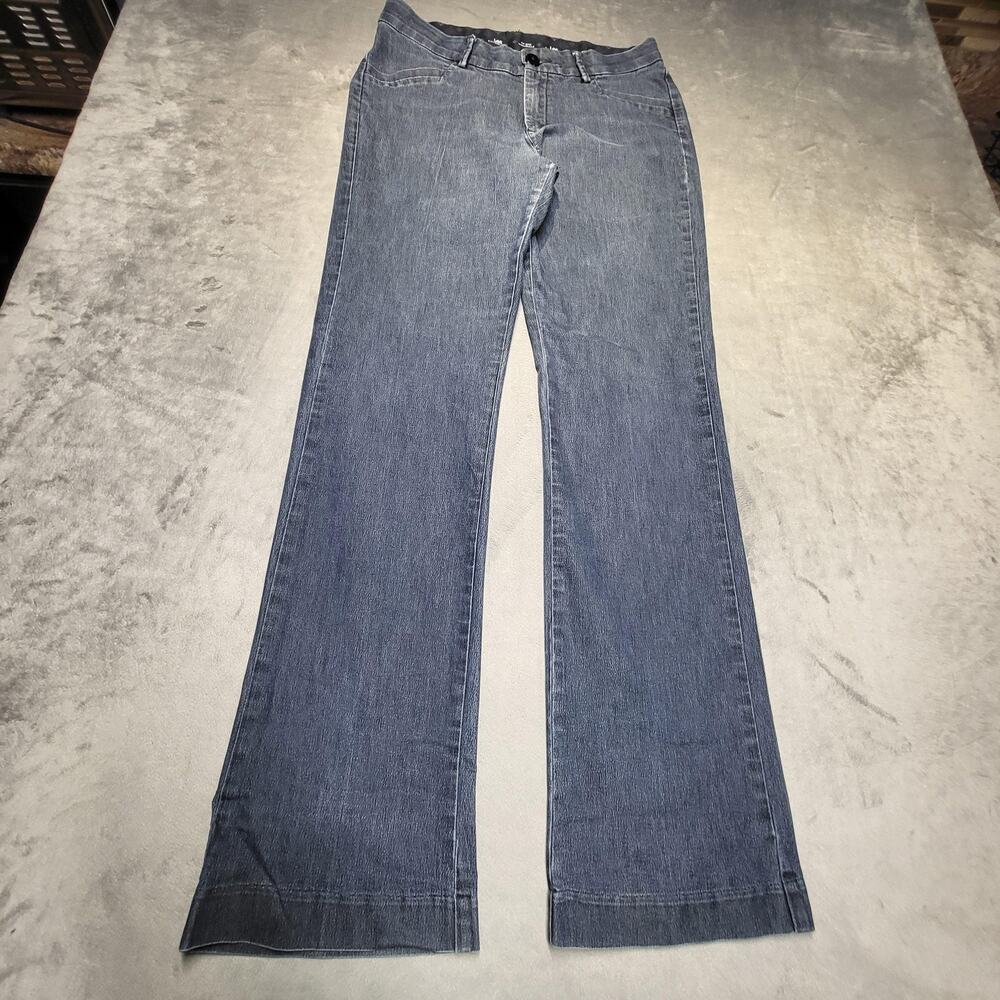 Lee Jeans Womens 6 Blue Denim Bootcut Mid Rise Medium Wash Stretch 5-Pocket